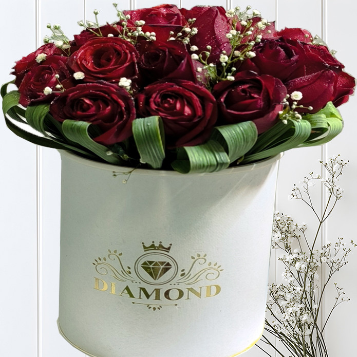 باکس گل رز ۲۰ شاخه